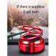 Car Dashboard Ring Decoration Red | Solar Power Autorotation | without perfume