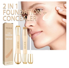 New Double-headed 2 In 1 Foundation And Concealer