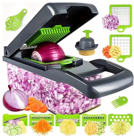 Multifunctional Vegetable Chopper Slicer Shredder