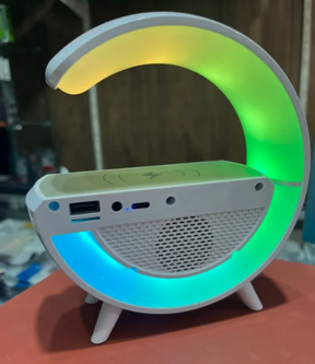 G Shape LED Wireless Charging Speakers