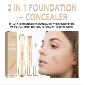 New Double-headed 2 In 1 Foundation And Concealer