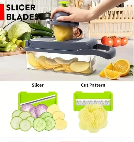 Multifunctional Vegetable Chopper Slicer Shredder